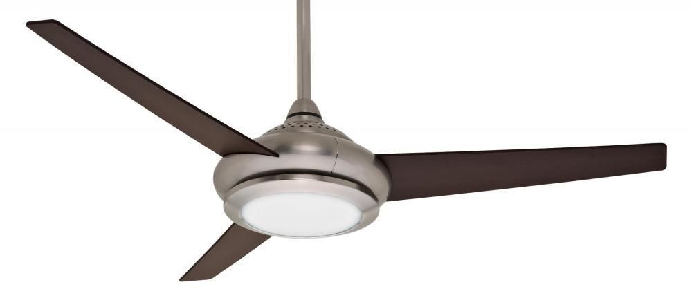 Two Light Brushed Nickel Ceiling Fan