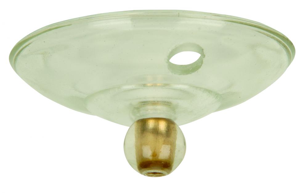 Lke 2 Hole Cap Nut Finial Clear Glass Rp 3811 2